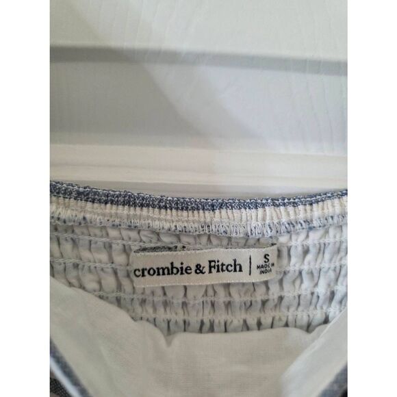 Abercrombie & Fitch Striped Midi Dress - Blue and White - Picture 8 of 12